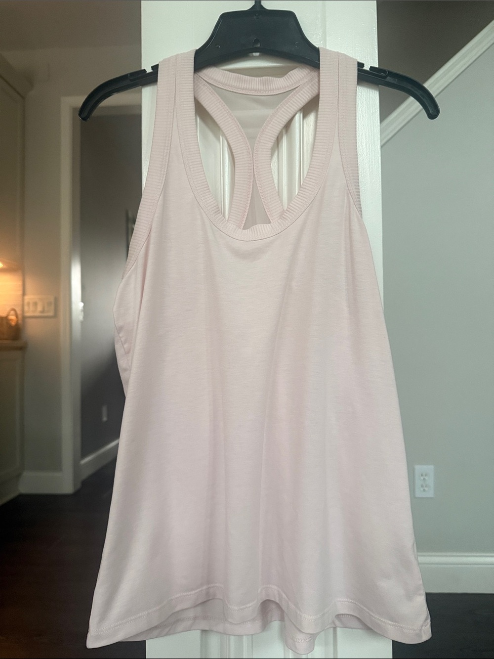 Athleta Topanga Mesh Detail Racerback Tank in Pale Pink M - Picture 4 of 9